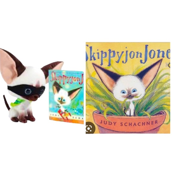 Skippy Jon Jones Books and Stuffed Animal - Picture 1 of 16